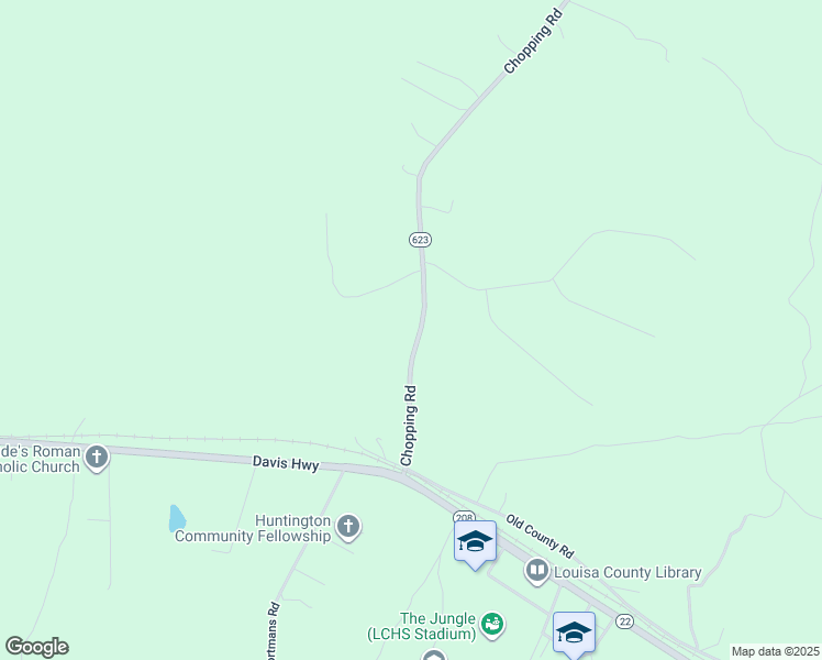 map of restaurants, bars, coffee shops, grocery stores, and more near 319 State Route 623 in Mineral