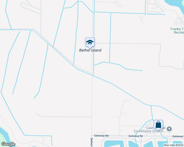 map of restaurants, bars, coffee shops, grocery stores, and more near Bethel Island Road in Bethel Island