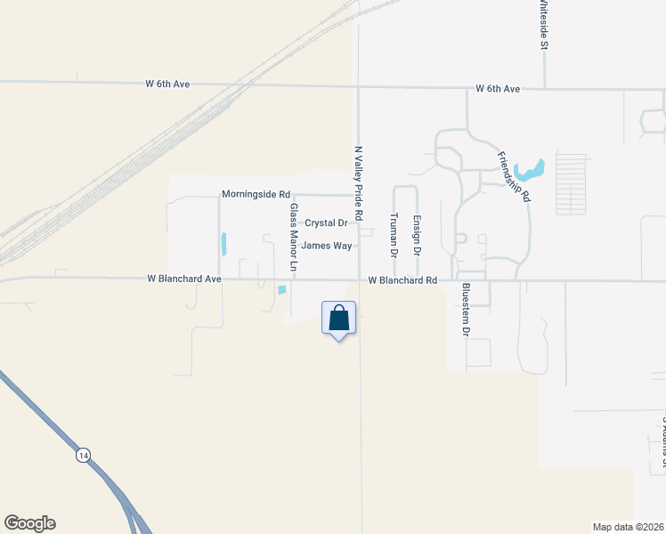 map of restaurants, bars, coffee shops, grocery stores, and more near 1500-1716 West Blanchard Road in Hutchinson