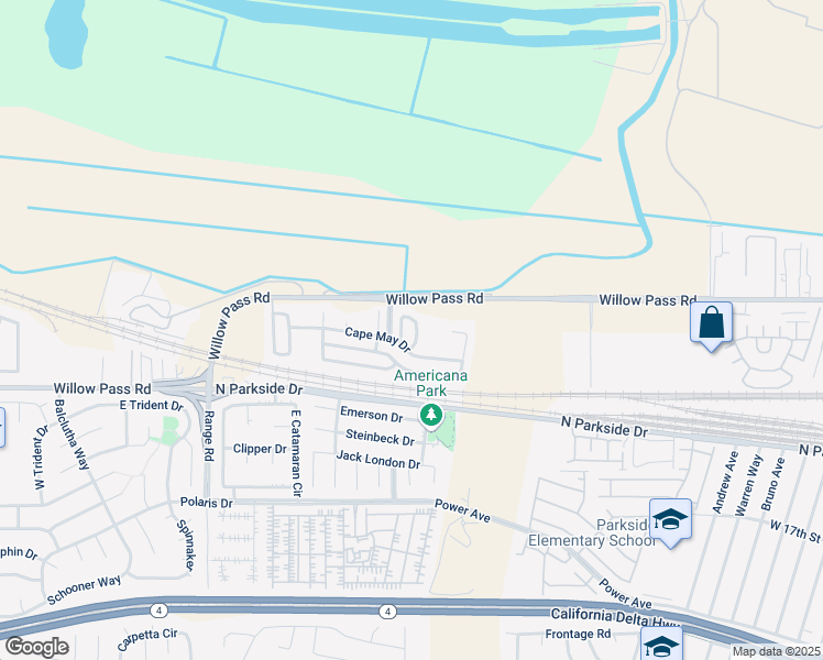 map of restaurants, bars, coffee shops, grocery stores, and more near 249 Coneabout Drive in Pittsburg