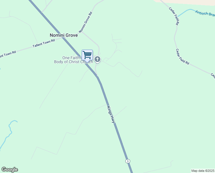 map of restaurants, bars, coffee shops, grocery stores, and more near 22903 Virginia 3 in Warsaw