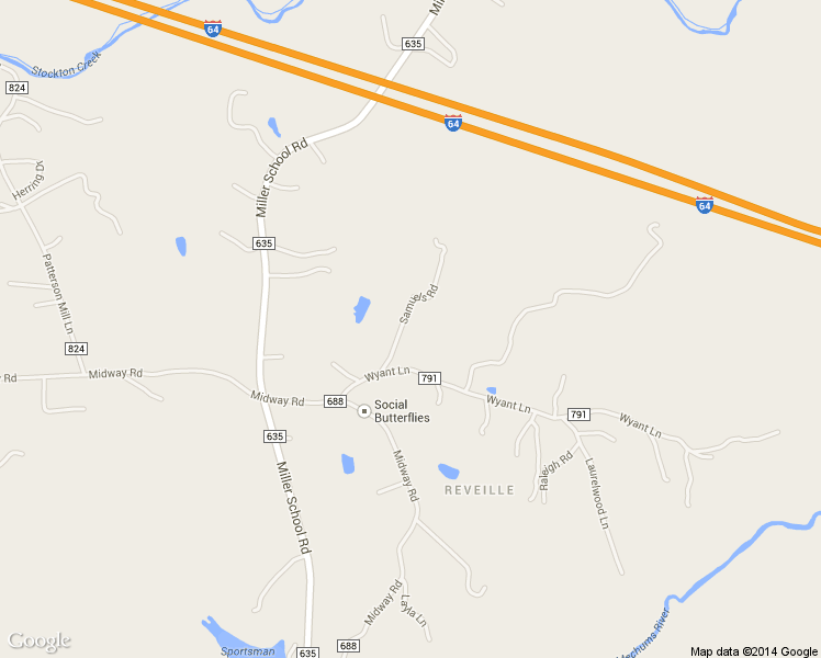 map of restaurants, bars, coffee shops, grocery stores, and more near 255 Samuels Rd in Charlottesville
