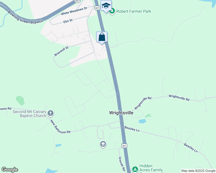 map of restaurants, bars, coffee shops, grocery stores, and more near 17024 Edwards Road in Bowling Green