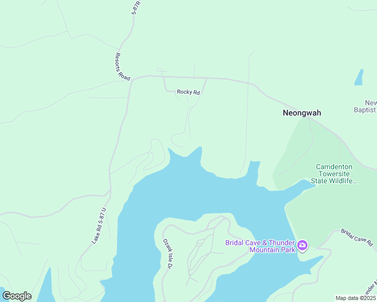 map of restaurants, bars, coffee shops, grocery stores, and more near 2-212 Red Bird Point Road in Camdenton