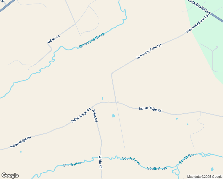 map of restaurants, bars, coffee shops, grocery stores, and more near 48 University Farm Road in Stuarts Draft