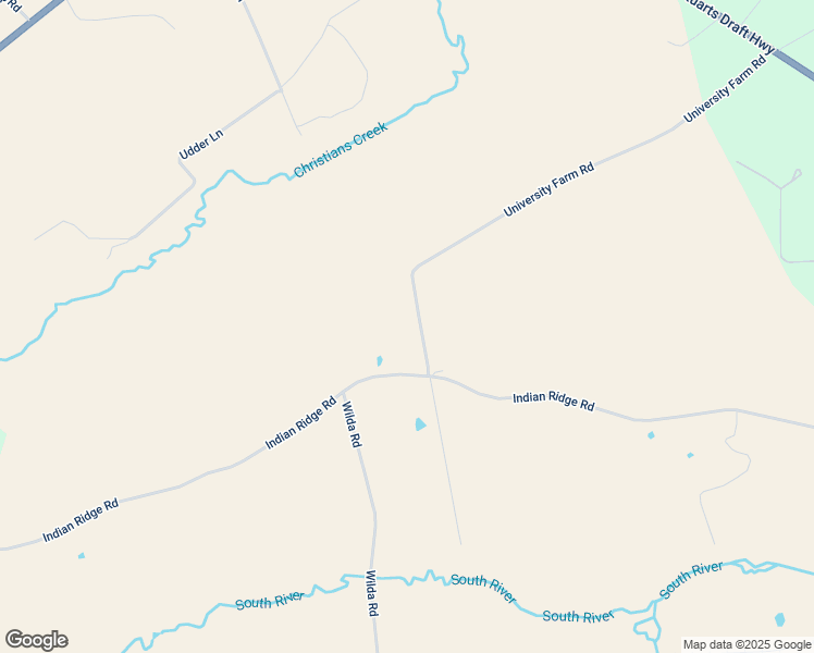 map of restaurants, bars, coffee shops, grocery stores, and more near 48 University Farm Road in Stuarts Draft