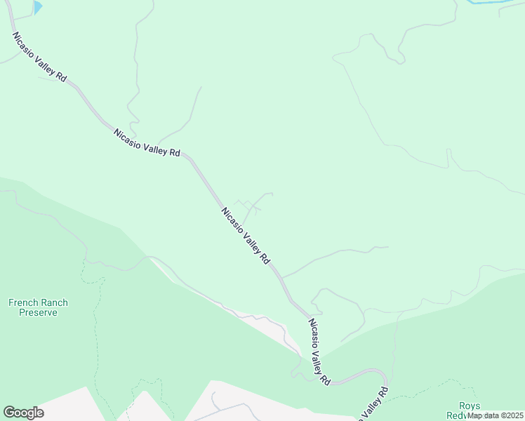 map of restaurants, bars, coffee shops, grocery stores, and more near 850 Nicasio Valley Road in Nicasio