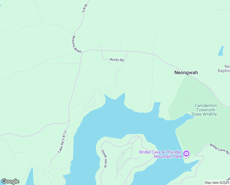 map of restaurants, bars, coffee shops, grocery stores, and more near 2 Red Bird Point Road in Camdenton