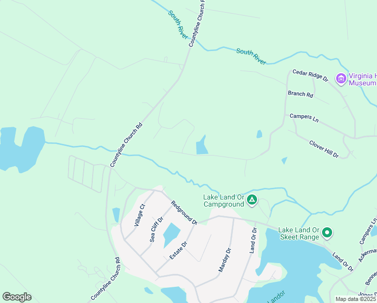 map of restaurants, bars, coffee shops, grocery stores, and more near 326 Cedar Ridge Drive in Ruther Glen