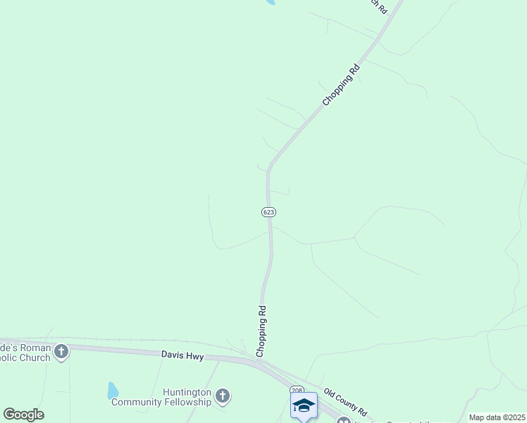map of restaurants, bars, coffee shops, grocery stores, and more near 515 Chopping Road in Mineral