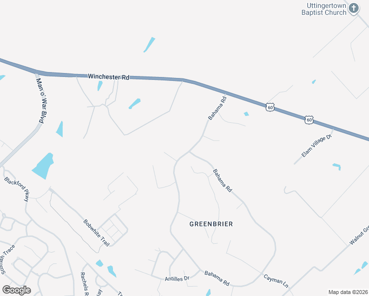 map of restaurants, bars, coffee shops, grocery stores, and more near 2235 Bahama Road in Lexington