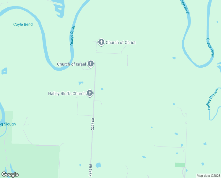 map of restaurants, bars, coffee shops, grocery stores, and more near 3337 2275 Road in Schell City