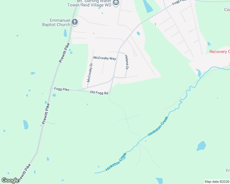 map of restaurants, bars, coffee shops, grocery stores, and more near 1711 Old Fogg Road in Mount Sterling