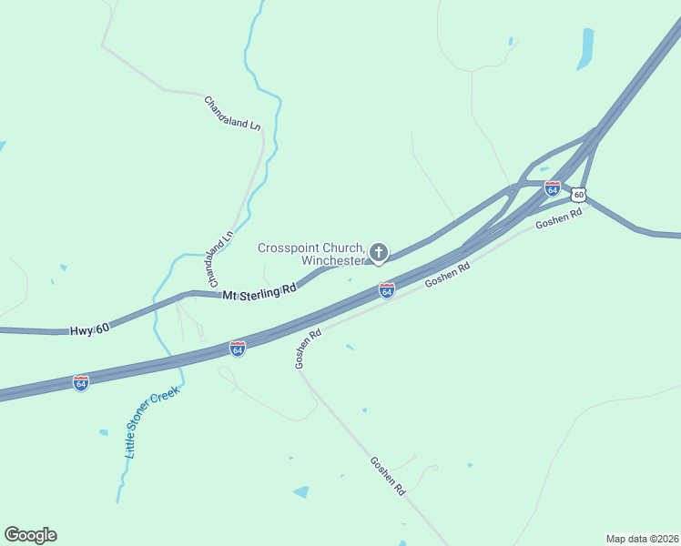 map of restaurants, bars, coffee shops, grocery stores, and more near 6595 Mount Sterling Road in Winchester