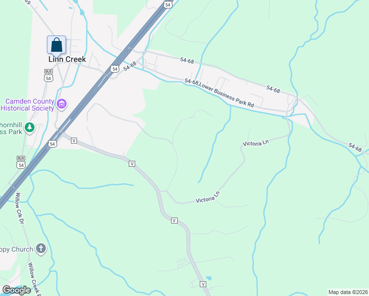 map of restaurants, bars, coffee shops, grocery stores, and more near 16-20 Wildwood Drive in Linn Creek