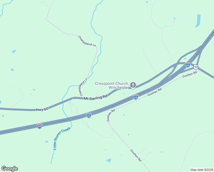 map of restaurants, bars, coffee shops, grocery stores, and more near 6266 Mount Sterling Road in Winchester