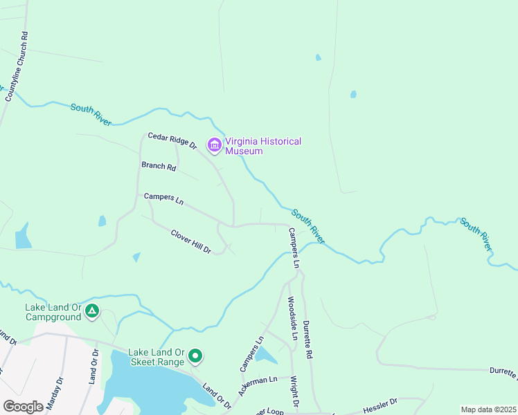 map of restaurants, bars, coffee shops, grocery stores, and more near 4 Willow Court in Ruther Glen