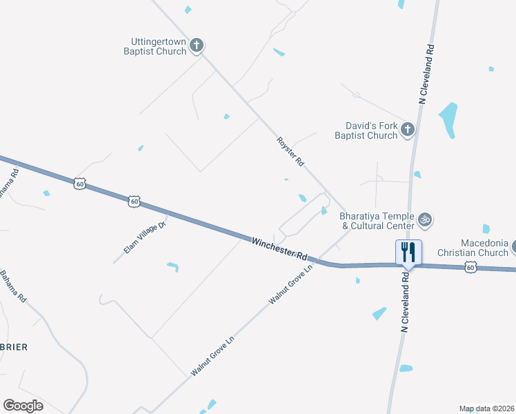 map of restaurants, bars, coffee shops, grocery stores, and more near 3981 Winchester Road in Lexington
