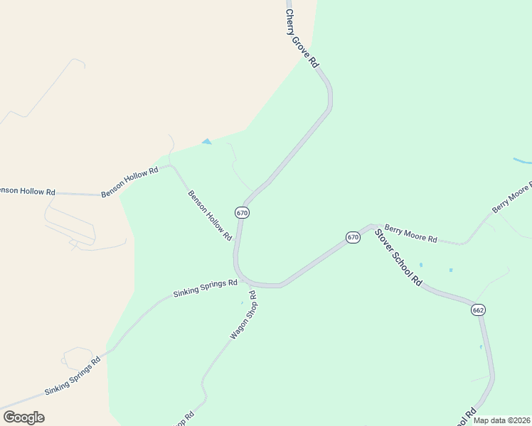 map of restaurants, bars, coffee shops, grocery stores, and more near 488 Cherry Grove Road in Middlebrook