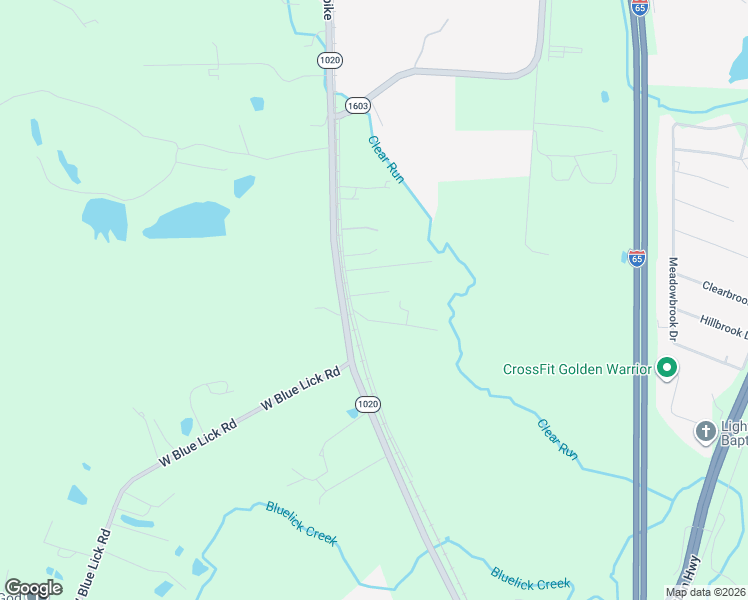 map of restaurants, bars, coffee shops, grocery stores, and more near 596 Huber Station Road in Shepherdsville