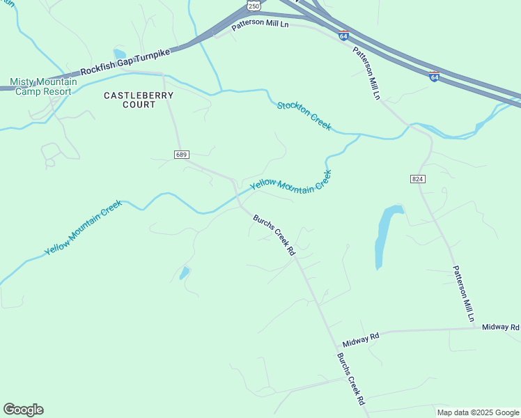 map of restaurants, bars, coffee shops, grocery stores, and more near 343 Burchs Creek Road in Crozet