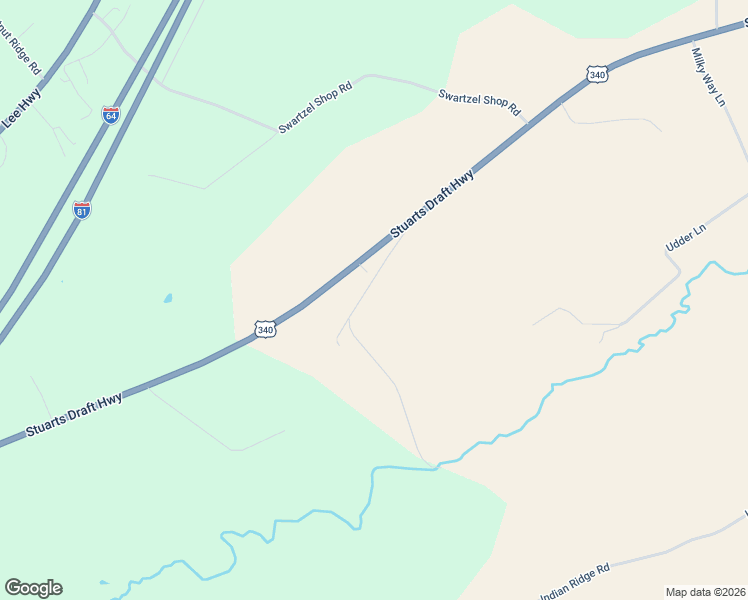 map of restaurants, bars, coffee shops, grocery stores, and more near 32 Dove Hill Lane in Staunton