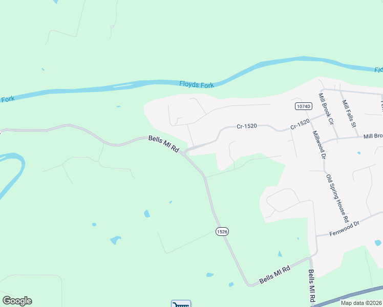 map of restaurants, bars, coffee shops, grocery stores, and more near 127 Millers Crossing in Shepherdsville