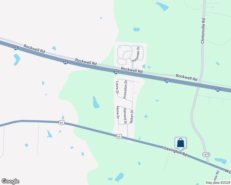 map of restaurants, bars, coffee shops, grocery stores, and more near 620 Laura Drive in Winchester