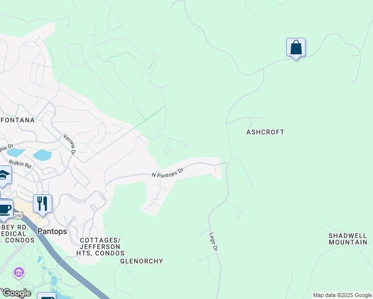 map of restaurants, bars, coffee shops, grocery stores, and more near 2035 Tremont Road in Charlottesville