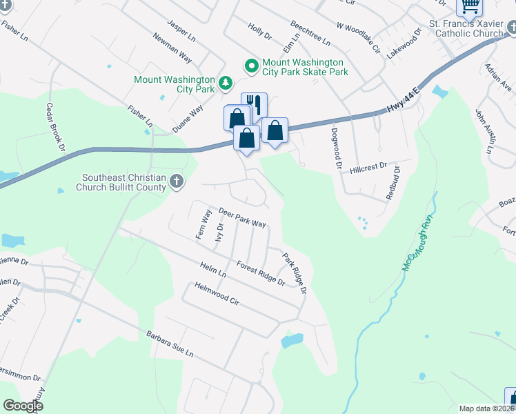 map of restaurants, bars, coffee shops, grocery stores, and more near 240 Cs-3002B in Mount Washington