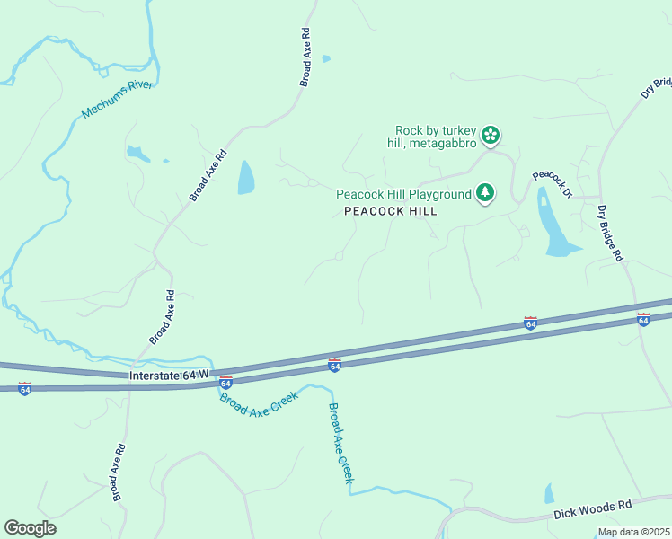 map of restaurants, bars, coffee shops, grocery stores, and more near 651 Big Oak Road in Charlottesville