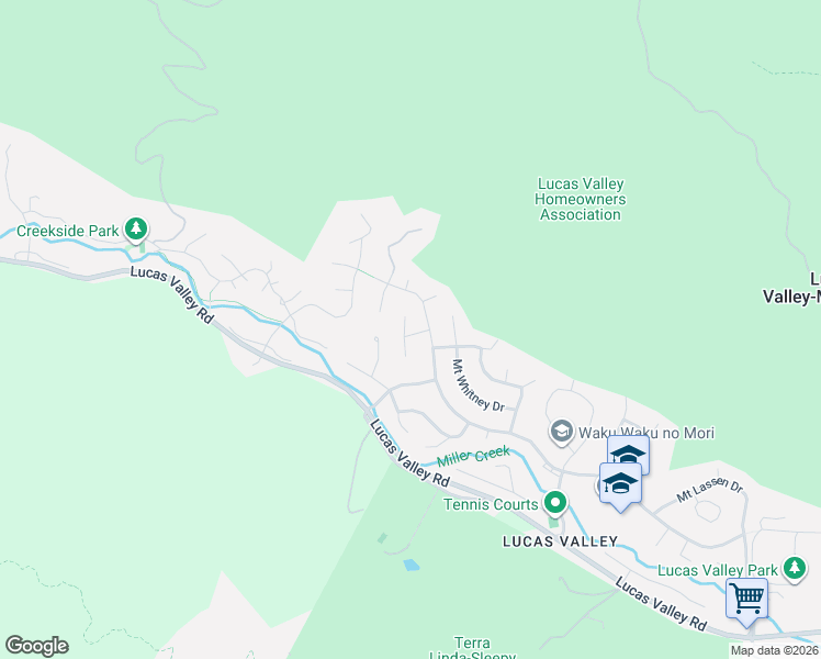 map of restaurants, bars, coffee shops, grocery stores, and more near 1317 Idylberry Road in San Rafael