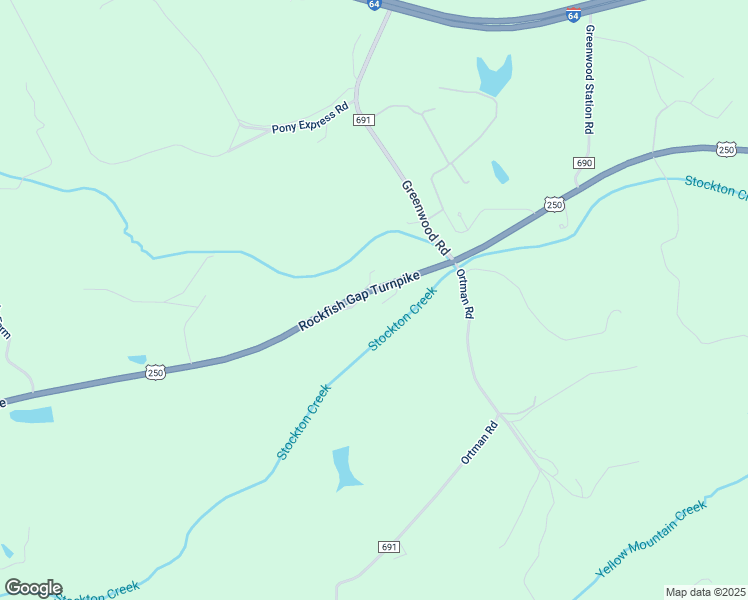 map of restaurants, bars, coffee shops, grocery stores, and more near 7537 Rockfish Gap Turnpike in Greenwood