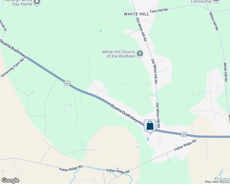 map of restaurants, bars, coffee shops, grocery stores, and more near 17 Killdeer Lane in Stuarts Draft