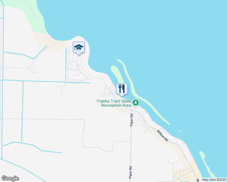 map of restaurants, bars, coffee shops, grocery stores, and more near 3861 North Willow Road in Bethel Island