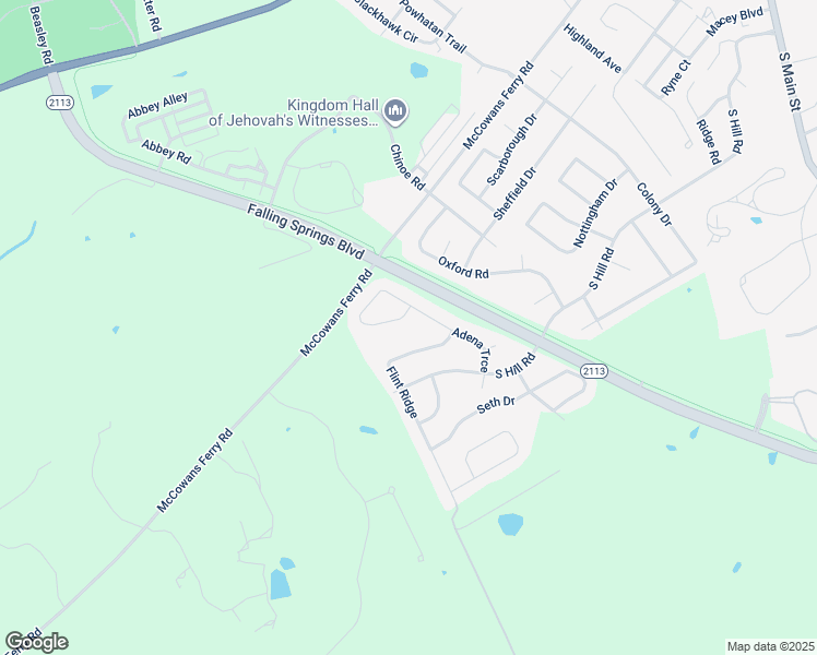map of restaurants, bars, coffee shops, grocery stores, and more near 622 Adena Trace in Versailles
