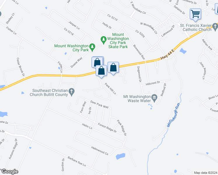 map of restaurants, bars, coffee shops, grocery stores, and more near 135 Cs-3002 in Mount Washington