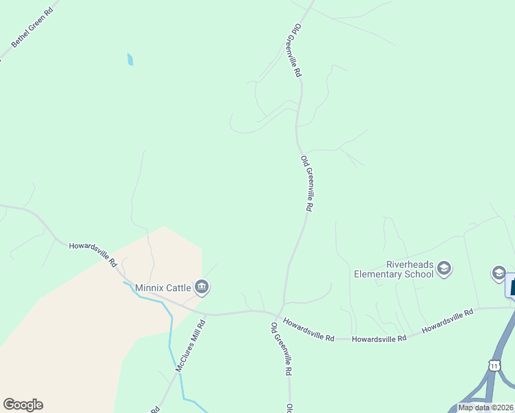 map of restaurants, bars, coffee shops, grocery stores, and more near 3975 Old Greenville Road in Staunton