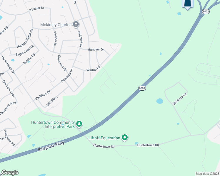 map of restaurants, bars, coffee shops, grocery stores, and more near 393 Winton Road in Versailles