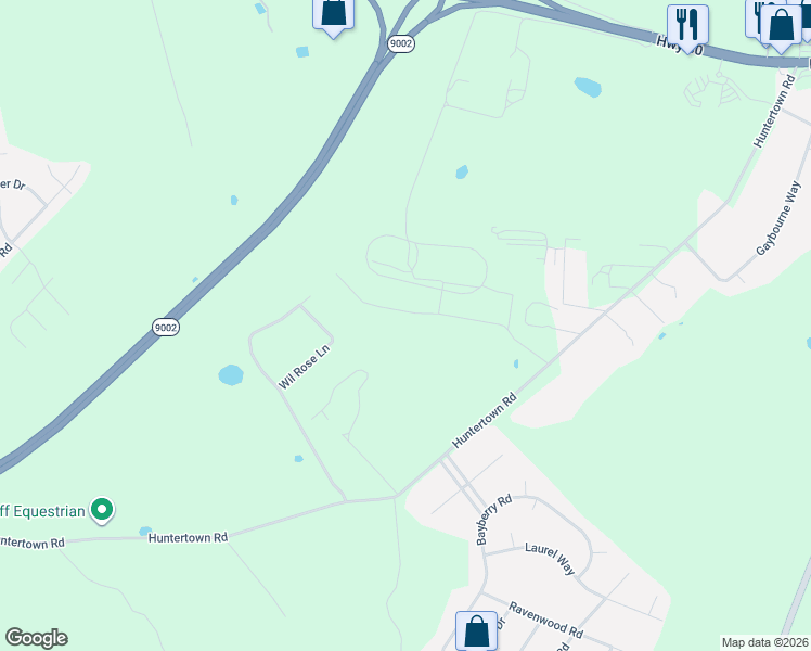 map of restaurants, bars, coffee shops, grocery stores, and more near 5001 Lupreese Lane in Versailles