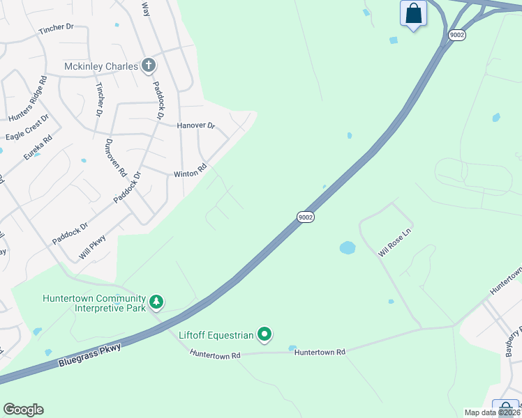 map of restaurants, bars, coffee shops, grocery stores, and more near 381 Winton Road in Versailles