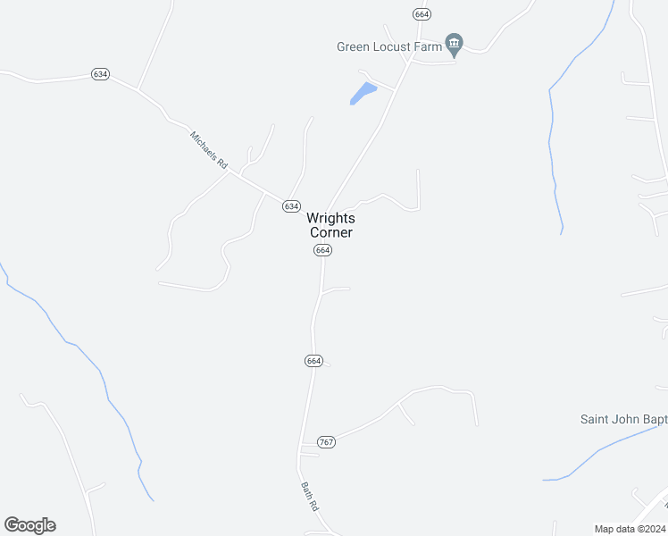 map of restaurants, bars, coffee shops, grocery stores, and more near 16365 Bath Road in Woodford