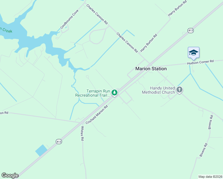 map of restaurants, bars, coffee shops, grocery stores, and more near 5640 Davis Road in Marion Station
