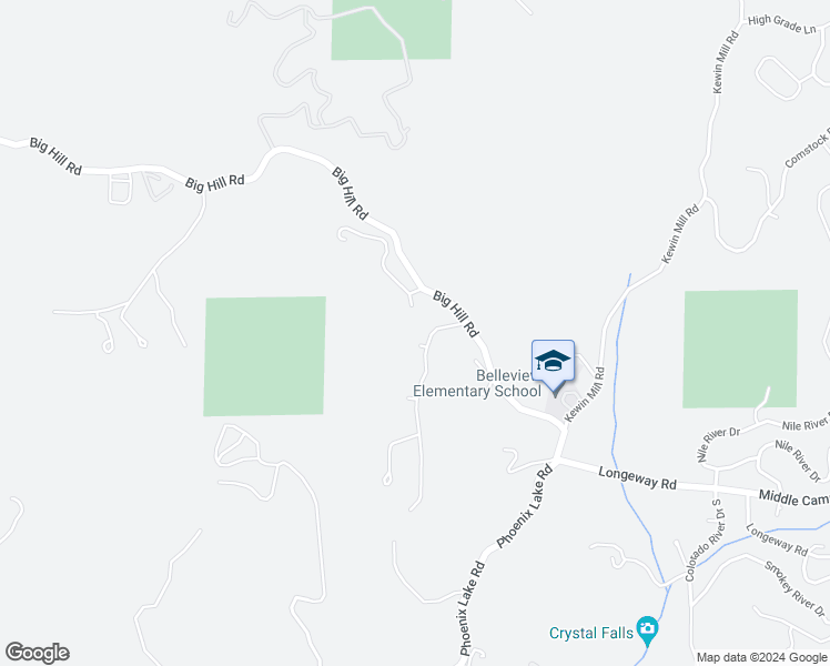 map of restaurants, bars, coffee shops, grocery stores, and more near 22850 Meadow Court in Sonora