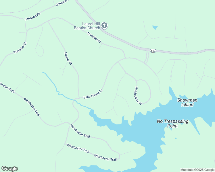 map of restaurants, bars, coffee shops, grocery stores, and more near 455 Lake Forest Drive in Mineral