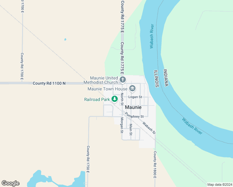 map of restaurants, bars, coffee shops, grocery stores, and more near in Maunie
