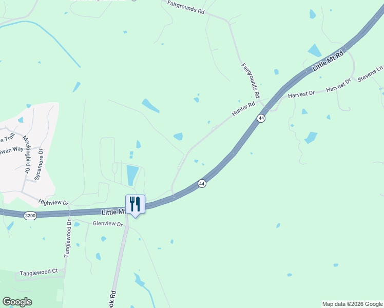 map of restaurants, bars, coffee shops, grocery stores, and more near 328 Hunter Road in Taylorsville