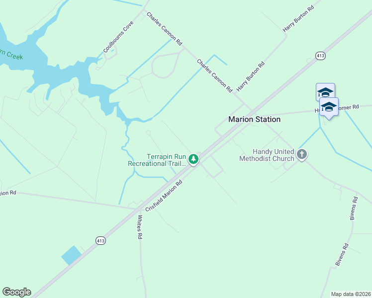 map of restaurants, bars, coffee shops, grocery stores, and more near 5640 Davis Road in Marion Station