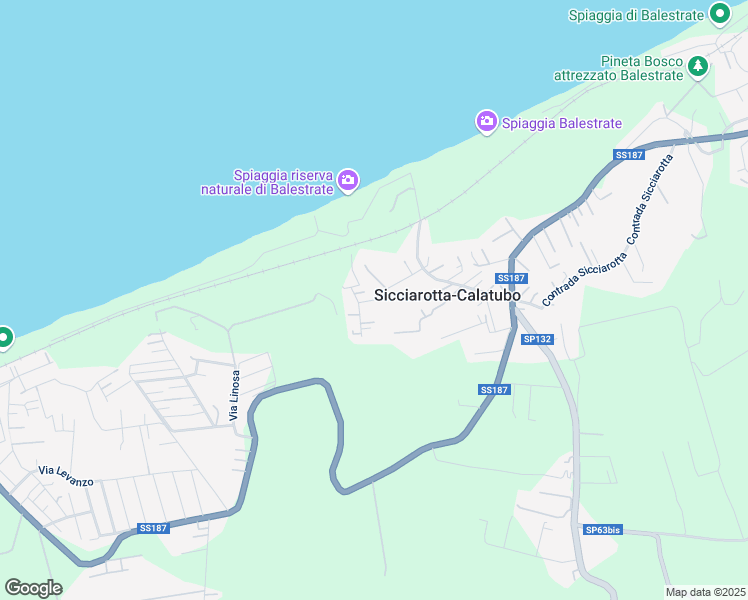map of restaurants, bars, coffee shops, grocery stores, and more near 2 Contrada Sicciarotta in Alcamo