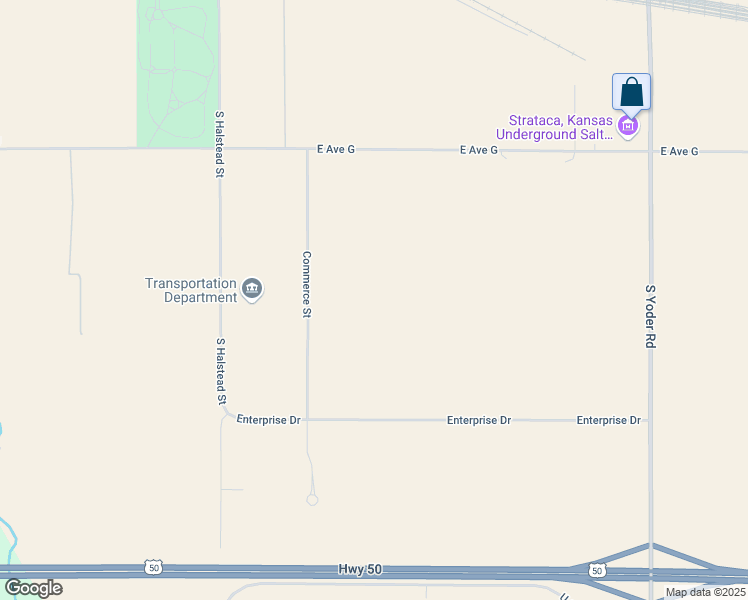 map of restaurants, bars, coffee shops, grocery stores, and more near 1000 Commerce Street in Hutchinson